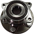 Rear, Driver and Passenger Side Wheel Hub, 5 Lugs, With Bearing