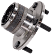 2-Wheel Set Rear, Driver and Passenger Side Wheel Hubs, With Bearing, For Models with Rear Disc Brakes
