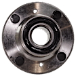 2-Wheel Set Rear, Driver and Passenger Side Wheel Hubs, With Bearing, For Models with Rear Disc Brakes