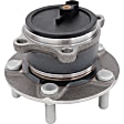 Rear, Driver and Passenger Side Wheel Hub, 5 Lugs, With Bearing, FWD
