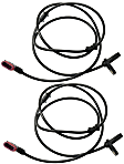 Rear, Driver and Passenger Side ABS Speed Sensor Set of 2