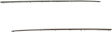 Front, Driver and Passenger Side Rocker Panel Trim, Primed, Plastic, Set of 2