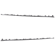 Front, Driver and Passenger Side Rocker Panel Trim, Black, Set of 2