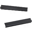 Front, Driver And Passenger Side Door Molding and Beltlines, Textured Black