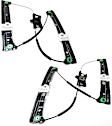 Front, Driver and Passenger Side Power Window Regulator, Without Motor
