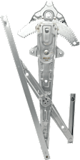 Front, Driver and Passenger Side Window Regulators, Power, Without Motor