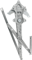 Front, Driver and Passenger Side Window Regulators, Power, Without Motor