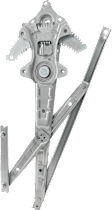 Front, Driver and Passenger Side Window Regulators, Power, Without Motor