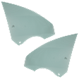 Front, Driver and Passenger Side Door Glasses, Green Tint, Replaces NAGS Number FD26227GTN FD26228GTN
