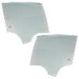 Rear, Driver and Passenger Side Door Glasses, Green Tint, Sedan, Replaces NAGS Number FD24236GTN FD24237GTN