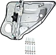 Rear, Driver and Passenger Side Power Window Regulator, Without Motor