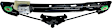 Rear, Driver and Passenger Side Power Window Regulator, Without Motor