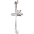 Rear, Driver and Passenger Side Power Window Regulator, With Motor