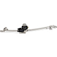 Rear, Driver and Passenger Side Power Window Regulator, With Motor