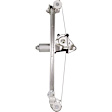 Rear, Driver and Passenger Side Power Window Regulator, With Motor