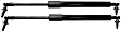 Driver and Passenger Side Trunk Lid Lift Support, Hatchback, For Models Without Spoiler or Wiper
