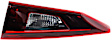 Passenger Side, Inner and Outer Halogen Tail Light, With bulb(s), OE Replacement, Sedan