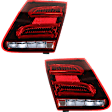 Driver and Passenger Side, Inner LED Tail Light, With bulb(s), Red Lens, Sedan