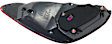 Driver and Passenger Side Tail Lights, with Bulbs, Halogen, For Models With LED Headlights, CAPA Certified