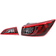 Passenger Side, Inner and Outer Halogen/LED Combo Tail Light, With bulb(s), OE Replacement