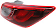 Driver and Passenger Side, Outer LED Tail Light, With bulb(s), OE Replacement