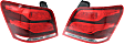 Driver and Passenger Side LED Tail Light, With bulb(s), OE Replacement
