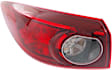 Driver and Passenger Side, Inner and Outer Halogen Tail Light, With bulb(s), OE Replacement