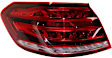 Driver and Passenger Side, Outer LED Tail Light, With bulb(s), Red Lens