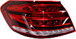 Driver and Passenger Side, Outer LED Tail Light, With bulb(s), Red Lens, CAPA Certified