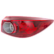 Driver and Passenger Side, Inner and Outer Halogen/LED Combo Tail Light, With bulb(s), OE Replacement
