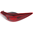 Driver and Passenger Side, Inner and Outer Tail Lights, with Bulbs, Halogen/LED Combo