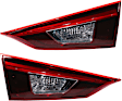Driver and Passenger Side, Inner LED Tail Lights, with Bulbs, Sedan, Mounts On Luggage Lid, Mexico Built Vehicle