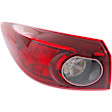 Driver and Passenger Side, Inner and Outer, Halogen/LED Combo Tail Lights, with Bulbs