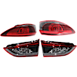 Driver and Passenger Side, Inner and Outer LED Tail Light, With bulb(s), OE Replacement