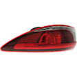 Driver and Passenger Side, Inner and Outer LED Tail Light, With bulb(s), OE Replacement