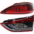 Passenger Side, Inner and Outer LED Tail Light, With bulb(s), OE Replacement