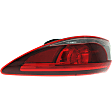 Passenger Side, Inner and Outer LED Tail Light, With bulb(s), OE Replacement