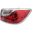 Driver and Passenger Side, Inner and Outer Halogen Tail Light, With bulb(s), OE Replacement
