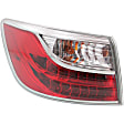 Driver and Passenger Side, Inner and Outer Halogen Tail Light, With bulb(s), OE Replacement
