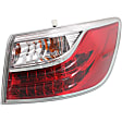 Passenger Side, Inner and Outer Halogen Tail Light, With bulb(s), OE Replacement