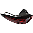 Driver and Passenger Side, Outer Halogen Tail Light, With bulb(s), OE Replacement