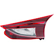 Driver and Passenger Side, Inner and Outer Tail Lights, with Bulbs, Halogen/LED Combo