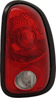 Driver and Passenger Side Halogen Tail Light, Without bulb(s), OE Replacement