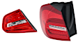 Driver Side, Inner And Outer LED Tail Light, With bulb(s), OE Comparable Finish