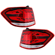 Driver and Passenger Side, Outer Halogen Tail Light, With bulb(s), Clear and Red Lens, 4Matic Model, Wagon, Production Date From February 13 2014