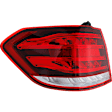 Driver and Passenger Side, Outer Halogen Tail Light, With bulb(s), Clear and Red Lens, 4Matic Model, Wagon, Production Date From February 13 2014
