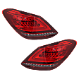 Driver and Passenger Side LED Tail Light, With bulb(s), OE Replacement, Sedan