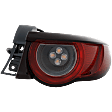 Driver and Passenger Side Tail Lights, with Bulbs, LED, Hatchback, For Models Without Signature Light, CAPA Certified