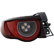 Driver and Passenger Side Tail Lights, with Bulbs, LED, Hatchback, For Models Without Signature Light, CAPA Certified