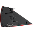 Driver and Passenger Side, Outer Tail Lights, with Bulbs, LED, Clear & Red Lens